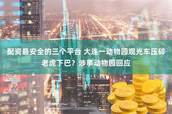 配资最安全的三个平台 大连一动物园观光车压碎老虎下巴？涉事动物园回应